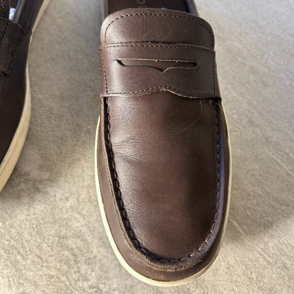 Cole Haan SZ 12 Hyannis Brown Leather Loafer / Sneaker Wardrobe Staple Preppy - Picture 7 of 9